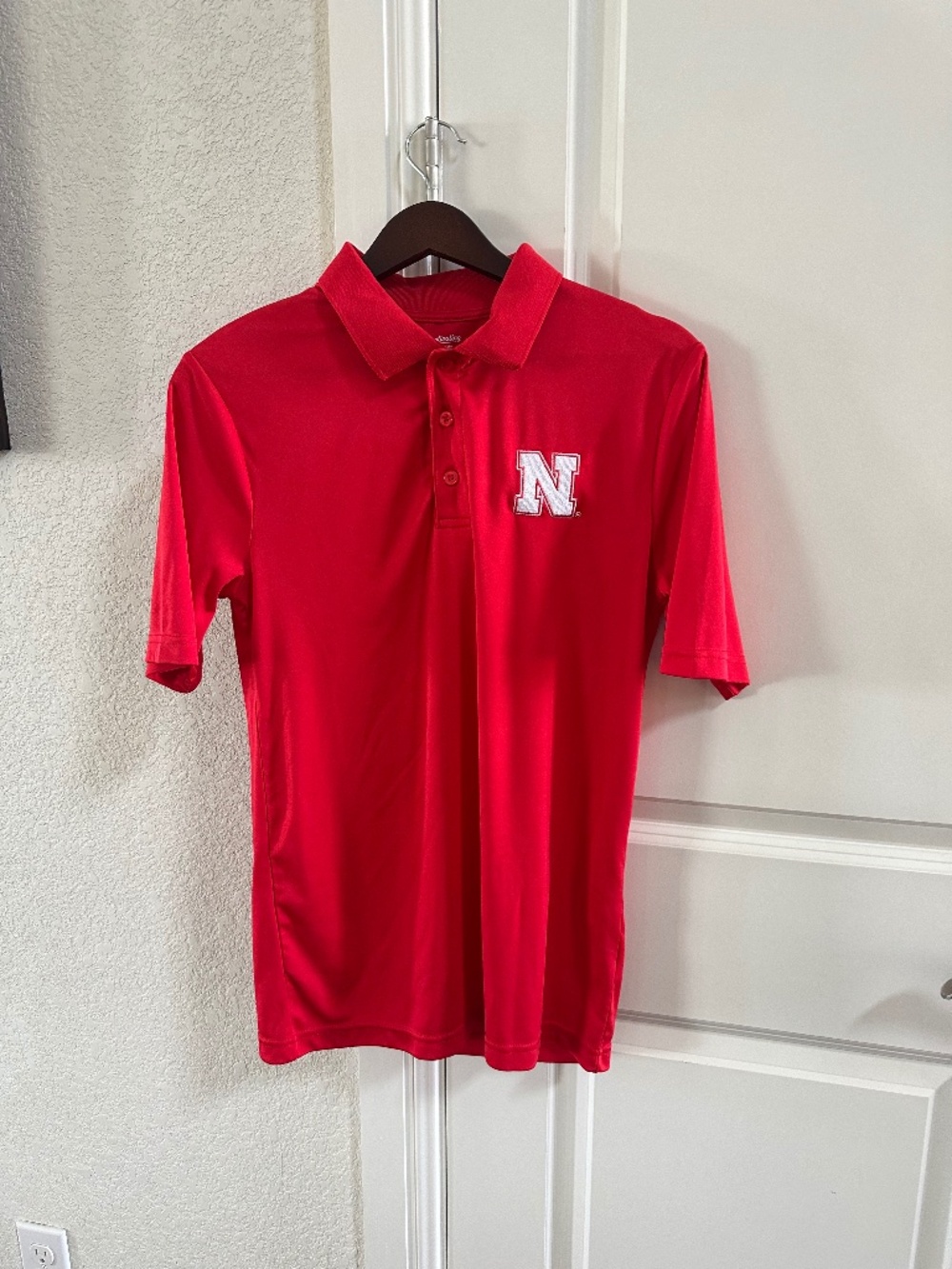 Men’s Nebraska Cornhusker Dri-fit golf polo-adult small